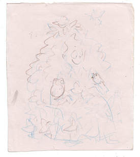 Thumbnail scribble of Birdwoman illustration